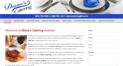 Desktop Screenshot of dianascatering.net