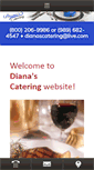 Mobile Screenshot of dianascatering.net